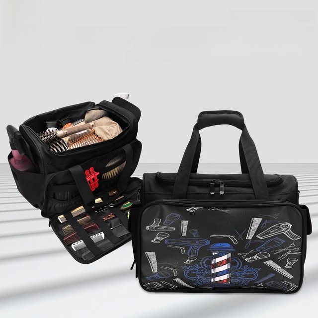 Barber Bag Scissor Tools Storage Hairdressing Large Capacity Cosmetic Salon Organizer Grooming Travel Bags Makeup Case
