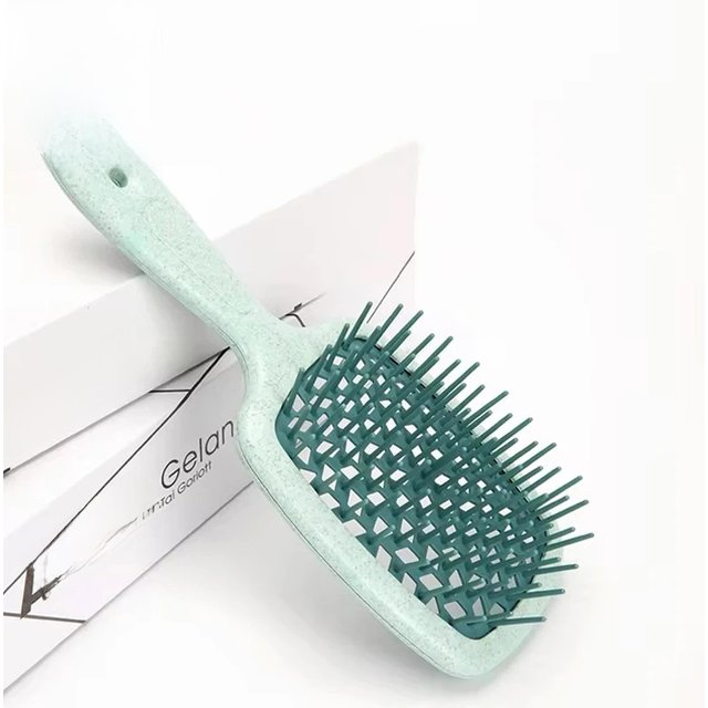 1pc Wide Teeth Air Cushion Combs Salon Scalp Massage Hair Brush Wheat Straw Environmental Protection Hair Brush DIY Styling Tool