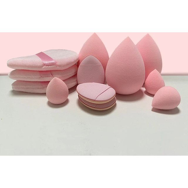 12Pcs Triangle Puff Giant Soft Eye/Base Makeup Egg Portable Cosmetics Tool Set