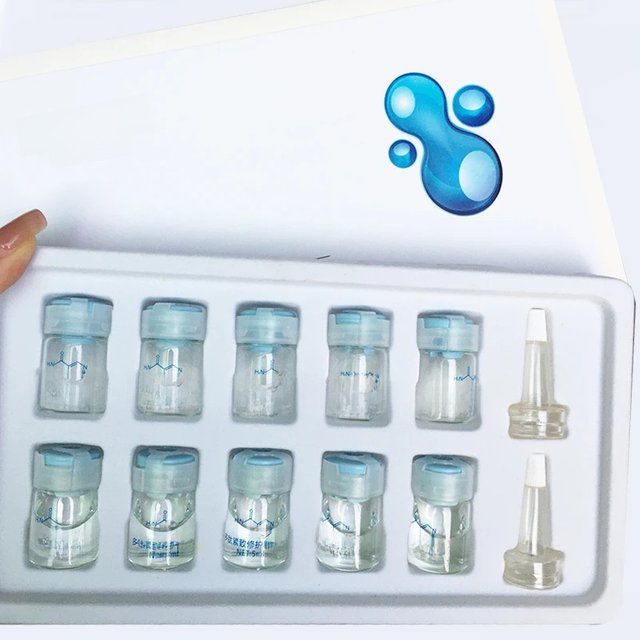 10Pcs/Box Facial Hydrolyzed Silk Collagen Ball Set Polypeptide Moisturizing Skin Rejuvenation Pore Shrinkage Essence Skin Care
