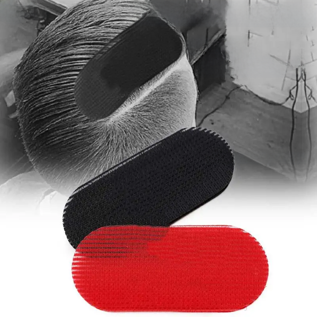 Men Retro Styling Oil Head Hair Velcro Sticker Hair Modeling Stickers Women Makeup Bangs Stickers Salon Hairdressing Tool