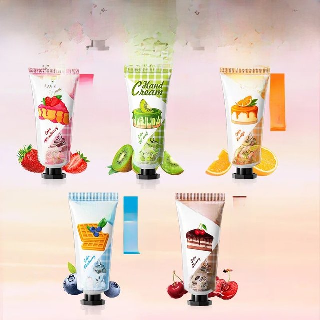 1/5pcs BIOAQUA Fruit Moisturizing Hand Cream Jasmine Moisturizing Nourishing Hydrating Hands Moisturizer Skin Care
