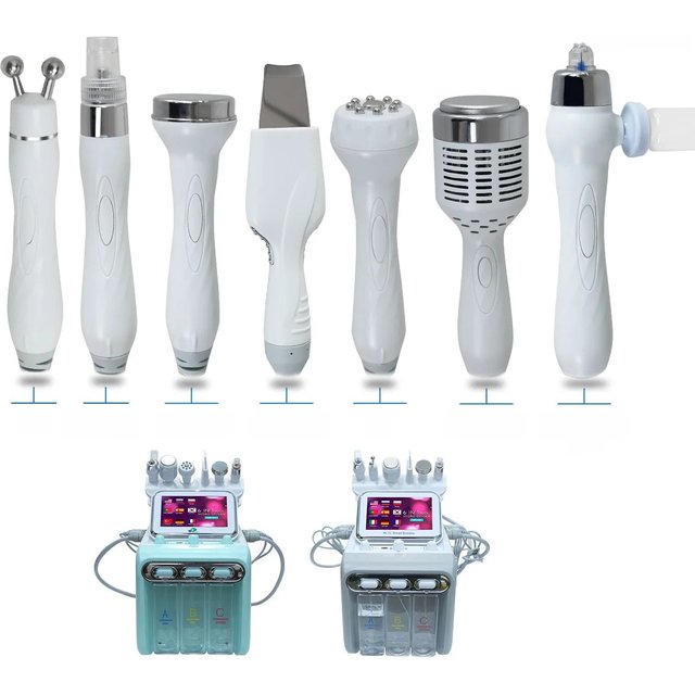 NEWGAGA H2O2 Small Bubble Machine Replacement Accessories Ultrasonic Skin Scrubber Pore RF Facial Probe Oxygen Jet Peel Tools