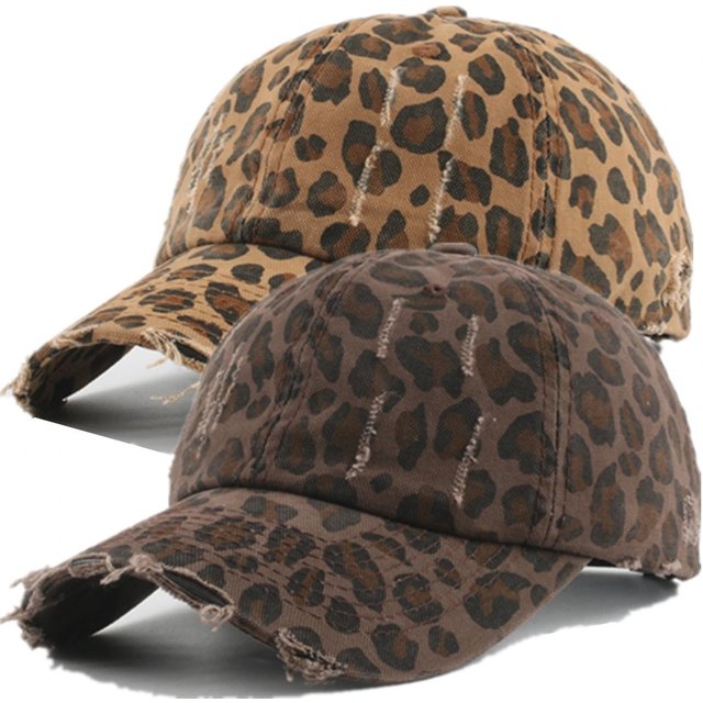 Hot Sale Y2K Fashion Leopard Print Women's Baseball Cap Summer Outdoor Sunscreen Hat Female Trendy Cap