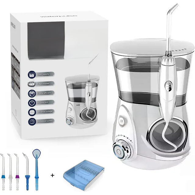 V660G Oral Irrigator, 12 levels Water Flosser + nozzles + box Home appliance Dental water jet for teeth whitening