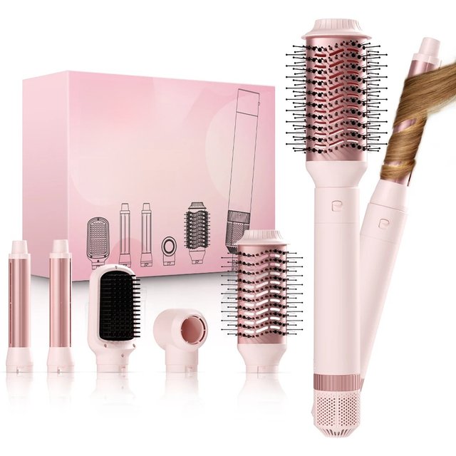 Hair Dryer Brush Detachable 5-in-1 Styling and Drying System, Fast Drying, Curl Smoothing and Styling, Automatic Curling Iron