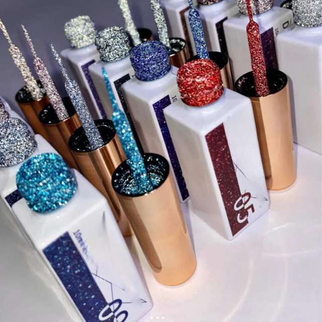 10ml Color Reflective Glitter Liner Gel Nail Polish Laser Sparkling Glitter French Gel DIY Ultra-thin Line Drawing Painting Glue