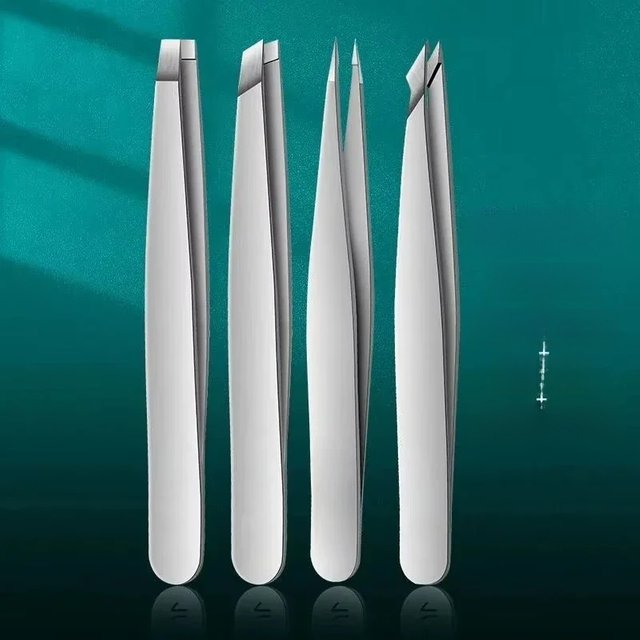 2/4pcs Eyebrow Tweezers Set Professional Tweezers For EyebrowsGreat Precision For Facial HairSplinter And Ingrown Hair Removal F