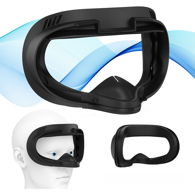 Facial Interface & Face Cover Pad for Oculus Quest 2, Sweat-Proof PU Foam Cushion - VR Accessories for Meta Quest 2