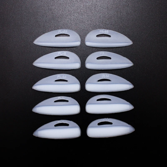 NEW 5pairs Eyelash Perm Silicone Pad Recycling Lashes Rods Shield lifting 3D Eyelash Curler Eyelashes Extension Makeup Tool