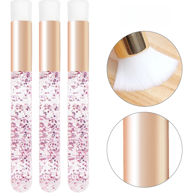 5pcs Eyelash Cleaning Brush Lash Extension Applicator Crystal Microbrush Eyebrow Lashes Wash Shampoo Clean Makeup Brush