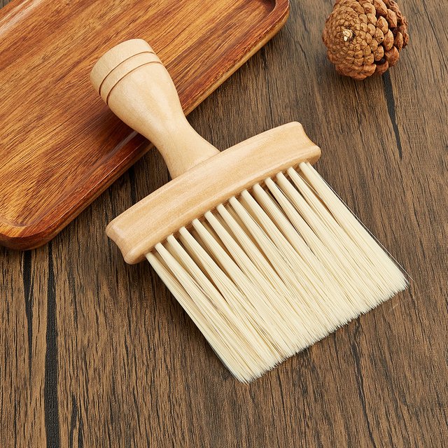 Brosse de barbier, plumeau de cou, brosse de coupe de cheveux, brosse de nettoyage de cheveux douce pour Salon de coiffure, outils de coiffure professionnels
