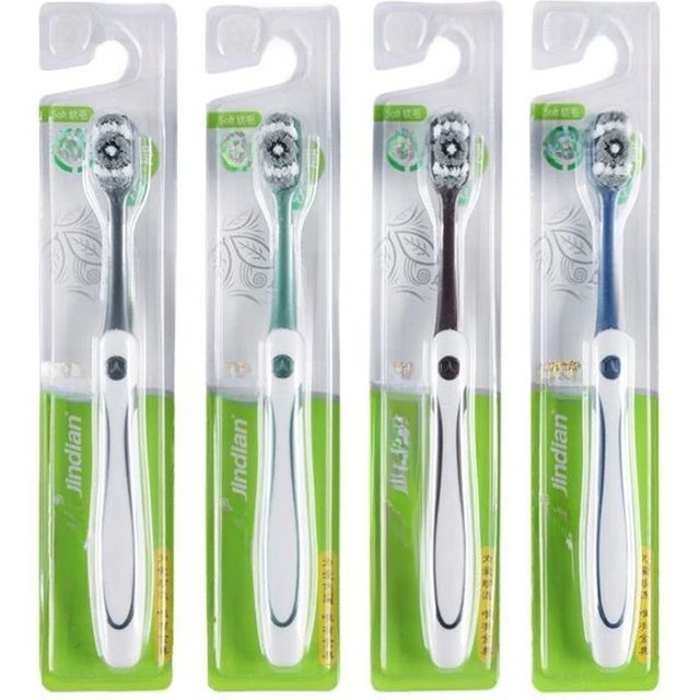 4 PCS Hard fur Toothbrushes, cleaning teeth stains, men's exclusive,Independent packaging