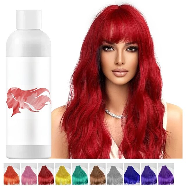 Semi-permanent Hair Color Dye Shampoo,Unisex Color Protecting And Fixing Shampoo Instant Hair Color Long-lasting Shine Hair Care