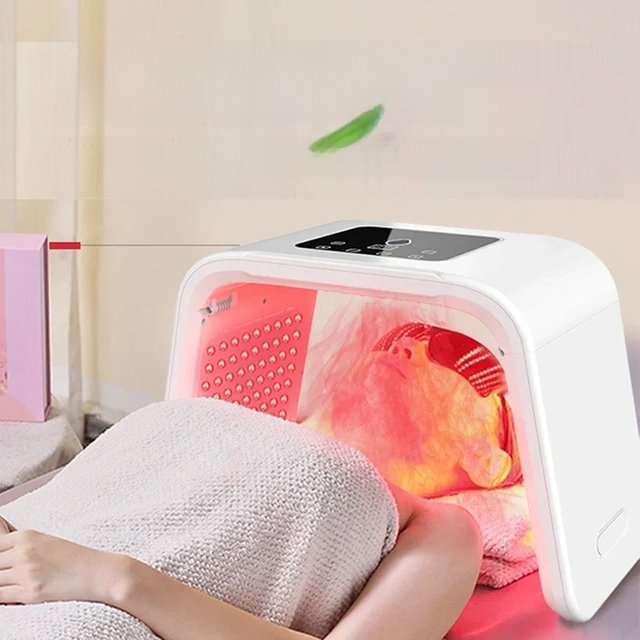 7 Colors LED Photon Machine With Nano Spray Beauty Salon Home Use Face Body LED Mask PDT Machine Skin Hydrating SPA Skin Care