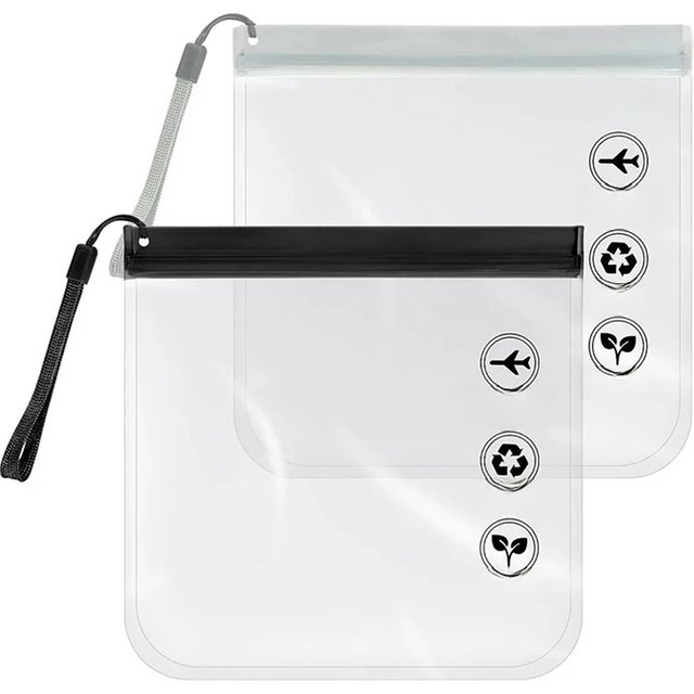Luggage Transparent Travel Use Leakproof Flight Make Up Waterproof EVA Bag for women Reusable Airport Security Toiletry Bag