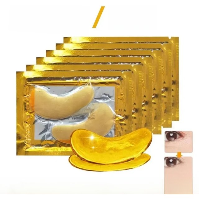 Crystal Collagen Gold Powder Eye Mask Anti-Aging Dark Circles Acne Beauty Patches For Eye Skin Care Korean Cosmetics 30p=15pairs