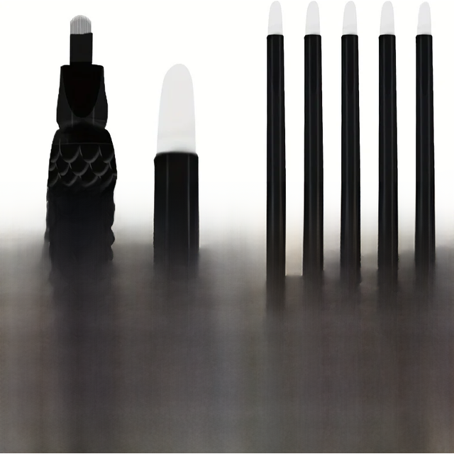 5/10pcs Disposable Microblading Eyebrow Pen Classic 18U 0.15mm Semi-Permanent Makeup Eyebrow Manual Hand Tool