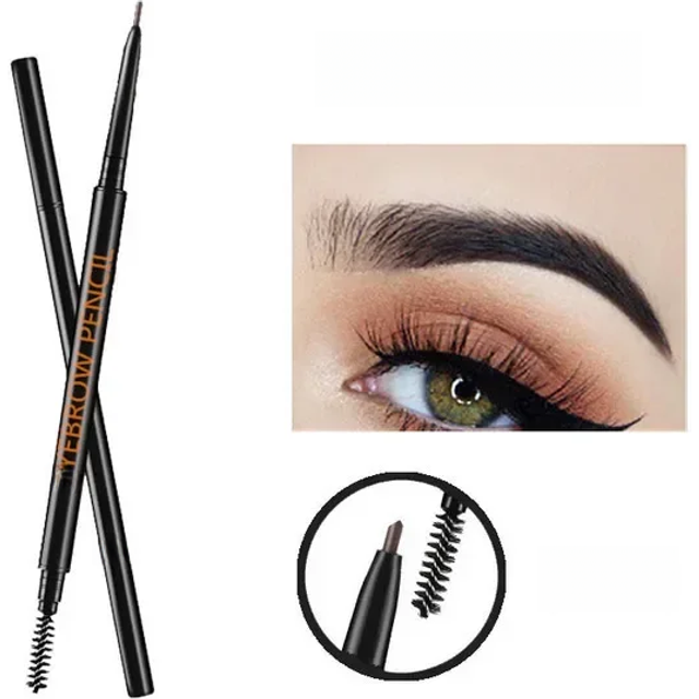 1.5mm Fine Eyebrow Pencil with Double Head Automatic Rotation, One Line Eyebrow Pencil Waterproof and Makeup Free Makeup Pen
