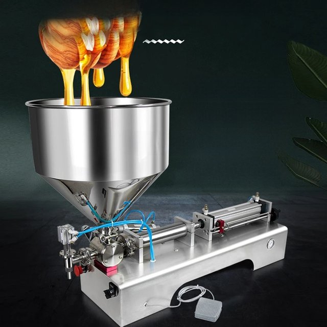 Semi Automatic Lotion Bottle Cosmetic Filling Machine Commercial Water Beverage Honey Cream Piston Paste Packaging Machine