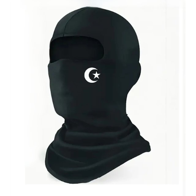 Musion Motorcycle Balaclava Star Moon Fashion Print Sun Protection Full Face Mask Breathable Mask Balaclava Bicycle Cycling