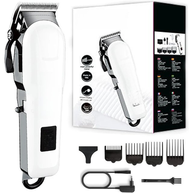 Kemei 809A Professional Hair Trimmer Adjustable Electric Cord/Cordless Hair Clipper for men Haircut Machine Led Display