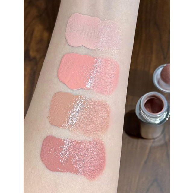 Matte Velvet Moisturizing powder blusher Sponge Head Daily Vitalizing Low Saturated Liquid powder blusher lipstick