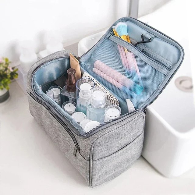 2022 Waterproof Hook Up for women Cosmetic Bag Travel Organizer Men Makeup Bag Make Up Case Bathroom Toiletry Pouch Wash Neceser