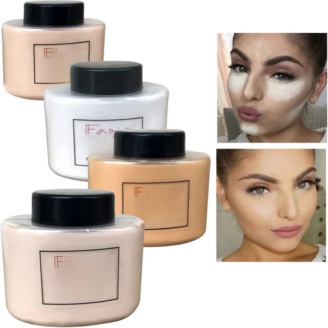 Banana Loose Powder for women Face Foundation Banana Powder Bottles Loose Powder Oil-Control Waterproof Beauty Makeup Cosmetics