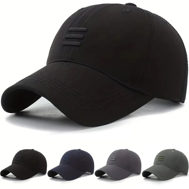 Unisex Three Horizontal Baseball Caps Adjustable Casual Hats Spring and Autumn Outdoor Sunscreen Hat