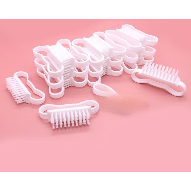 Top Cleaning Nail Brush Nail Art Plastic Soft Remove Dust Finger Care UV Gel Manicure Pedicure Tool Makeup Brushes Scrubbing