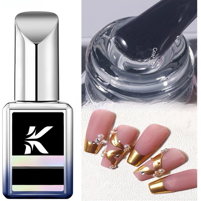 KODIES GEL NEW Velvet Matte Top Coat Gel Nail Polish 15ML Semi Permanent UV Soak Off Matte Finish Topcoat for Manicure Nails Art