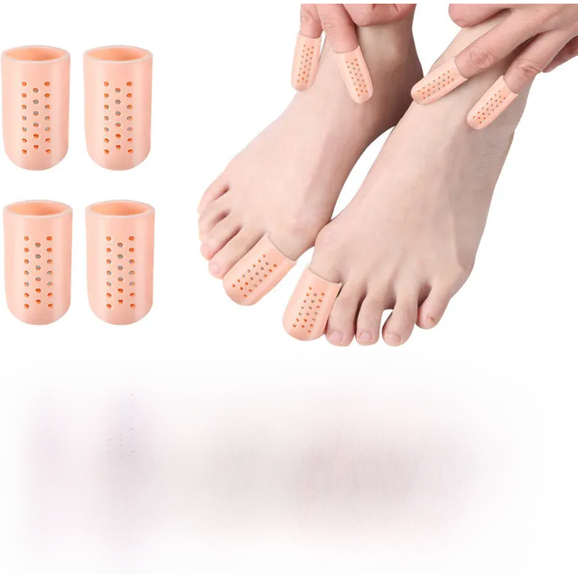 1/2/5/Pair Finger Toe Protector Silicone Gel Cover Cap Pain Relief Preventing Blisters Corns Nail Tools Foot Care Toe Separators