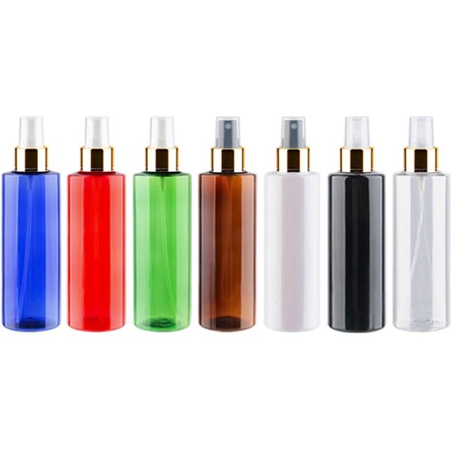 24pcs 100ml 120ml 150ml 200ml 250ml Silver Gold Aluminum Mist Sprayer Plastic Bottles Personal Care Perfume cosmetics Container