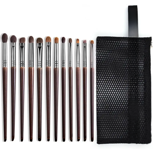 OVW 9/12pcs Panceau Maquillage Eye Natural Hair Makeup Brushes Set Kit Cosmetic Make Up Beauty Tool Crease Brush Eyeliner Brow