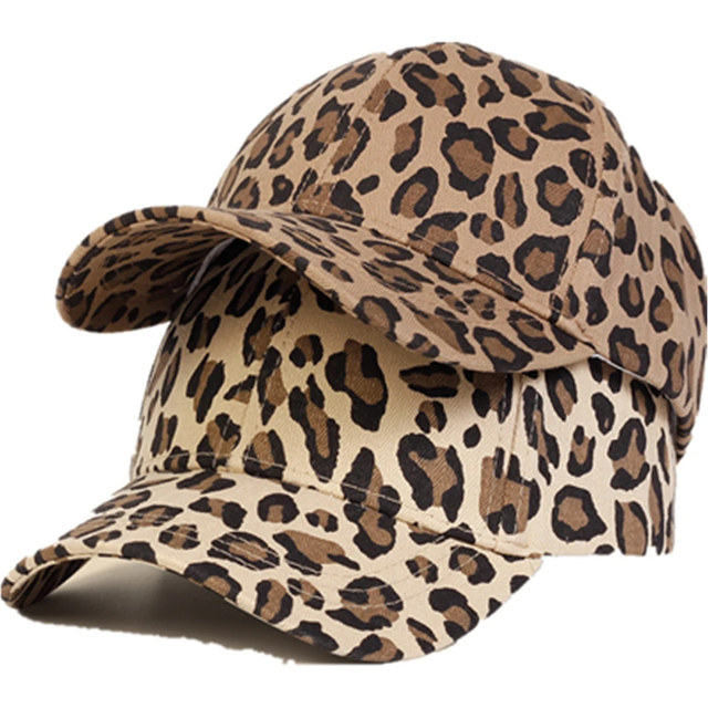 Children Leopard Print Baseball Caps Spring Autumn Outdoor Adjustable Casual Hats Boy Girl Travel Sunscreen Hat