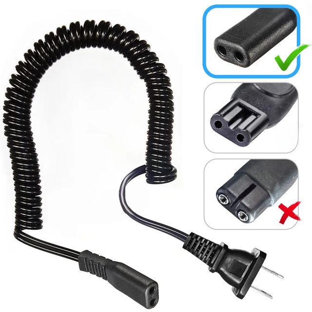 Charging Cord Compatible for Philips Norelco, Remington, Grundig, Braun, Eltron Shaver Power Lead Electric Shavers Razors Cable