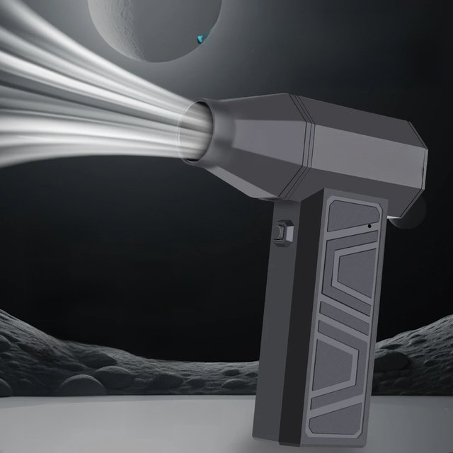 Turbo Fan Electric Air Duster Blower Portable Cleaning Hair Dryer Accessories Tools Car Blowing Snow Type-C Charging