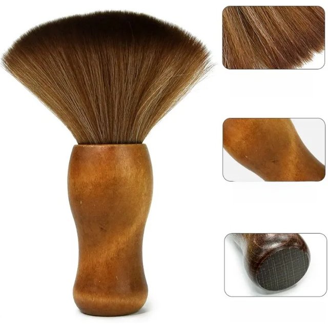 1pc Barber Soft Brush Hairdressing Tool Professional Neck And Face Duster Hair Clean Beard Styling Hairbrush for Salon Cutting