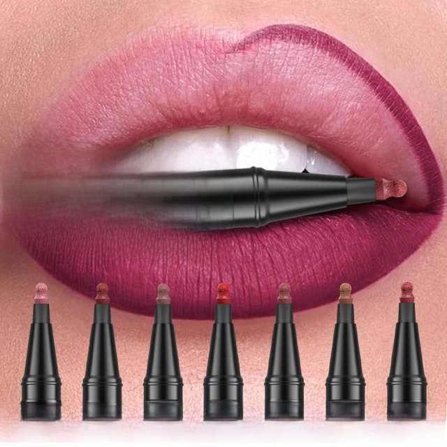 1PC Liquid Matte12-Color Lipliner Pencil Waterproof Plumping Stain Lipstick Natural Lip Liner Outline Lips Contour Makeup