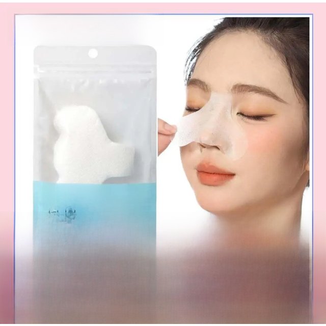 New 100pcs Disposable Nose Mask Paper Moisturizing Remove Blackhead Mask Strips Paper Cosmetic Cotton Skin Care Paper