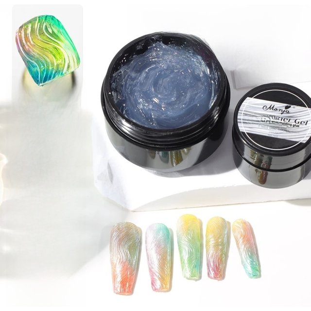 15/5ml Wave Liner Gel Nail Polish Semi Permanent Solid Chrome Molding Gel For DIY Painting Drawing Manicure Mirror Nails