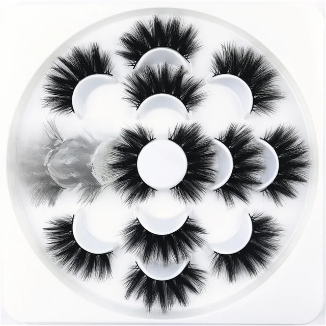 7/10 pairs 3D false eyelashes naturally long thick eyelashes 20mm dramatic eyelash extension sexy eye makeup eyelash cosmetics