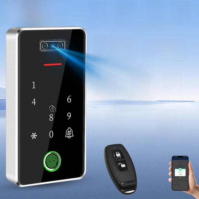 TTLock App Access Control Facial Recognition Device RFID M1 Card Fingerprint Reader for Door Lock Metal IP67 Waterproof MF03