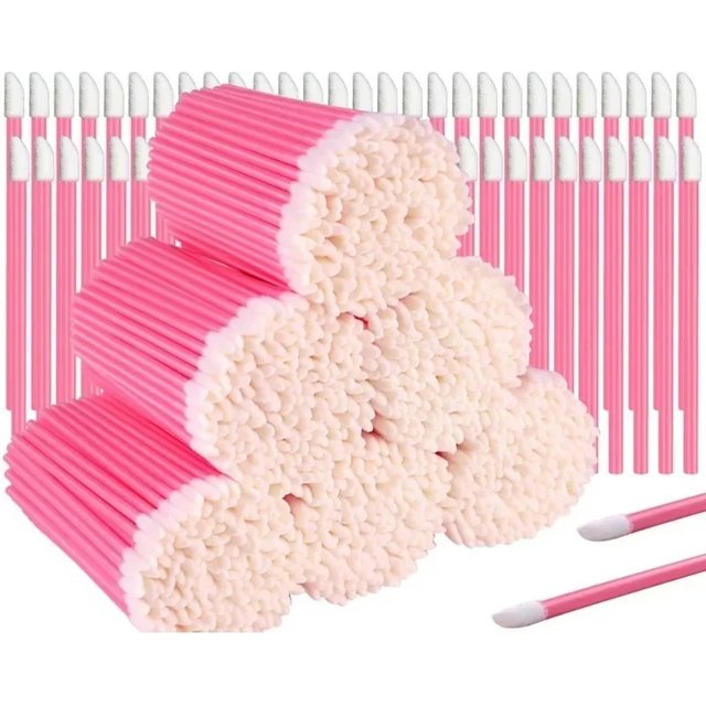 100 Pcs Disposable Lip Lint Free Applicators Brushes Makeup Beauty Tool Lipstick Testers Wands Applicators for Makeup Lip
