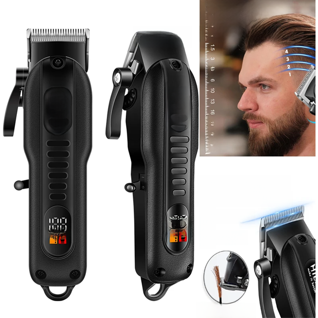 HIENA Beard Trimmer Shavers Hair Clippers set for men Hair cutting machine USB Rechargeable Barber clippers professional Haircut
