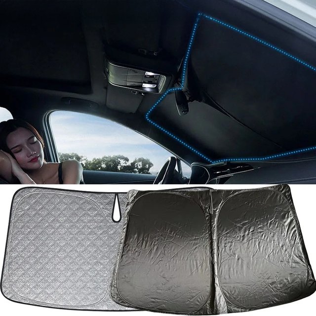 For Tesla Model Y S X 2023 Front Windshield Sunshade Model 3 Highland 2024 Sun Shade Accessories Anti-UV Shading Sunscreen Cover