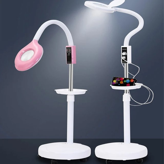 16X LED Lighting Magnifying Glass for Tattoo/Manicure and Eyelashes/Skincare Beauty Round Fill Light Dimmable Light