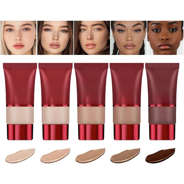 Long Lasting control oil OS Base Blurring Foundation Face Foundation Makeup Cream Cosmetics Black Skin Matte
