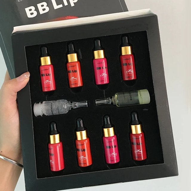 5ml BB Lips Ampoule Serum Starter Kit Semi-Permanent BB Lip Gloss Tinted Pigment Lasting Moisturizing For Lip Care Glow